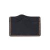 Venta Directa de Fábrica Portatarjetas de Cuero Crazy Horse Cartera Portatarjetas Estuche para Tarjetas Nuevo Japonés y Coreano Piel de Vaca de Capa Superior Estuche de Cuero para Tarjetas de Crédito Cuero Genuino