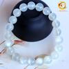 Pulsera de Piedra Lunar Blanca Natural Pulsera de Piedra Lunar Blanca Color Claro Fresco Cadena de Cuentas Redondas Joyería al por Mayor Piedra Lunar Blanca