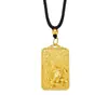 Colar Pingente de Lótus da Paz e Harmonia Estilo Chinês, Colar Pingente Quadrado com Charme de Lótus, Colar de Luxo Leve Estilo Chinês Novo de Alta Qualidade