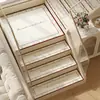 Tapete para Degrau de Escada de Madeira Maciça Autoadesivo Tapete para Escada Antiderrapante Tapete de Chão Doméstico Adesivo para Degrau Tapete para os Pés Escada em Caracol Carpete