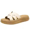 Sandalias de Suela Gruesa Estilo Coreano para Verano Femenino, Chanclas de Plataforma Antideslizantes de Moda con Faldas, Chanclas Elevadoras para Playa de Mujer