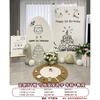 Estilo Ins Coreano Decoración de Primer Cumpleaños Escena Decoración Fondo de Pared Niño y Niña Fiesta de Bebé Tablero Kt Gama Alta