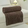 Nova Manta Jacquard de Tafetá Cor Sólida Multifuncional Lençol de Cama Cobertor de Sesta para Dormitório Outono Primavera Cobertor de Cama Cobertor para Todas as Estações