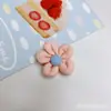 Accesorios Semi-terminados de Flor de Tela Estilo Coreano, Accesorios para el Cabello de Niños, Materiales para Cadena de Teléfono DIY, Accesorios para Ropa y Bolsos