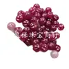 Cuentas de Calabaza Borgoña Jade Cuentas Sueltas Jadeita Cuarcita Melón Suerte Morado Oscuro Cuentas Redondas Pulsera Collar Accesorios de Joyería Cuentas