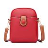 Bolsa de Celular Modelo Novo 2026 Transfronteiriça Atacado Nicho Grande Capacidade Compartimento Duplo Bolsa Feminina Simples Pequena de Ombro Transversal