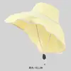 Chapéu de Sol de Aba Larga para Uso Externo, Chapéu de Pescador, Proteção para o Pescoço com Furos Respiráveis, Circunferência da Cabeça Ajustável, Corda à Prova de Vento, Chapéu de Proteção Solar, Em Estoque