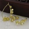 21*33mm cobre fundido gota de agua corona diy antiguo horquilla aretes material accesorios