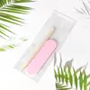 Kit de produto para manicure usar unha pequena tira de lixa terno arquivo de madeira descartável mini palito de madeira conjunto de duas peças Atacado
