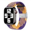 Para Apple Watch 4567/SE Apple Watch con correa de hebilla de nailon elástico tejido de doble sección
