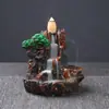 Quemador de incienso de reflujo de agua de alta montaña transfronterizo quemador de incienso de cerámica observador de humo fuente de rocalla adornos creativos de camino de incienso granos de incienso