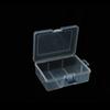 Caja de Almacenamiento Transparente Compartimentada, Caja Pequeña de Plástico Vacía para Cuentas y Joyería, Organizador de Escritorio con Tapa, Caja Engrosada