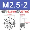 Tuercas de inserción embutidas de acero inoxidable F-M2/M2.5/M3/M4/M5/M6-1/2/3/4/5 Suministro Directo