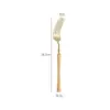 Acero Inoxidable 304 Mango de Madera Cintura Pequeña Vajilla Occidental Cuchillo para Bistec, Tenedor y Cuchara Hogareña Caoba Cuchara Tenedor Cuchara Tenedor para Postre