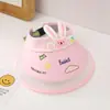 Sombrero de bebé de ala grande de dibujos animados, sombrero de copa vacío, sombrero de protección solar de verano para niños y niñas, sombrero de protección solar para niños, sombrero plegable
