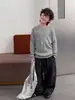 Loja de Algodão Camiseta Básica Infantil Outono Lã Merino Infantil 2026 Novo Estilo Coreano Malha Versátil Conjunto de Roupas Infantis