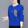 Ropa para mujer para madres, de mediana edad, comercio exterior transfronterizo, camiseta de manga tres cuartos, corte holgado, talla grande, camiseta de manga corta, top, camiseta básica