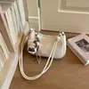 Bolso de axila minimalista de color liso muy elegante, bolso cruzado único y moderno para el trabajo y los desplazamientos, bolso de hombro casual y chic