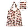 Bolsa de Compras Plegable Ecológica de Poliéster Portátil para Supermercado, Bolsa Tote Grande de Almacenamiento, Bolsa de Comestibles de Dibujos Animados, Venta al por Mayor