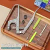 Amazon T5 Plástico Cuatro Botones Botones de Resina Niños Costura sin Hilo Botones Coloridos Plástico Invisible Botones de Presión Ocultos DIY