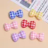 Plaid Pajarita Pequeña Dibujos Animados Lindos Hecho a Mano DIY Joyería Accesorios Pasador Paquete de Materiales Pegamento Crema Resina Pequeños Accesorios