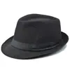 Sombrero de copa de moda, de algodón y lino, de color liso, estilo jazz, para caballero británico, para mujer, combinable, informal, para las cuatro estaciones.
