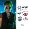 Pegatinas de Tatuaje de Cara de Fantasma Payaso de Halloween Nuevas Transfronterizas Pegatinas de Tatuaje Facial para Fiesta de Disfraces Festiva