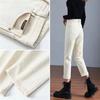 Jeans Ajustados Rectos de Pierna para Mujer, Color Caqui, Forrados de Borrego, Cintura Alta, Elásticos, Estilo Skinny, para Ropa de Exterior, Primavera 2026