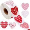 En stock al por mayor amor Pegatinas de San Valentín 1.5 pulgadas pegatinas para sellar regalos decoración de embalaje etiqueta adhesiva
