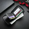Nueva Cartera Corta con Cremallera para Hombre Moderna de Gran Capacidad con Múltiples Ranuras para Tarjetas Cartera para Tarjetas de Crédito