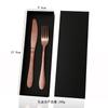 Set de cuatro piezas de cuchillo, tenedor y cuchara de acero inoxidable 410 con estampado de piel de serpiente transfronterizo, creativo estilo occidental, cuchillo dorado para bistec, set de regalo para hotel