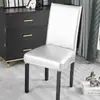 Juego Universal de Fundas para Mesa y Sillas de Comedor para Uso en el Hogar, Funda Sencilla de una Pieza para Silla de Comedor, Juego de Cojines para Sillas Taburete de Tela Técnica y Cuero