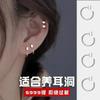 Pendientes largos cuadrados de plata esterlina s999, diseño de nicho femenino, pendientes de temperamento, pendientes de alta sensación, pendientes de viento INS, venta al por mayor
