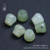 Cuentas de Jade Hetian Natural de 9 mm Buda Tee Pagoda DIY Pulsera Collar Accesorios