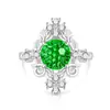Anillos de Estilo Vintage de Alta Venta en Transmisión en Vivo con Piedras Preciosas de Colores, Chapados en Oro, Incrustados con Diamantes de Alto Carbono, Anillos de Joyería de Moda