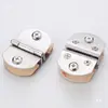 Bisagras para Puerta de Baño de Acero Inoxidable, Bisagras de Vidrio de 180 Grados de un Lado y Doble Lado para Puertas de Gabinete, Vitrinas de Vidrio, Gabinetes de Vino, Abrazaderas para Vidrio