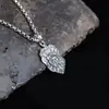 Colgante de plata de ley 925 personalizado moda dominante cabeza de león colgante moda vintage para hombres y mujeres colgante de plata tailandesa