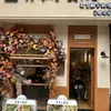 Cor de café de outono estilo retrô materiais florais materiais florais de casamento móveis macios atmosfera de outono adereços de casamento decorações flores artificiais