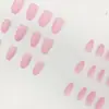 Nuevas Puntas de Uñas Sólidas Color Rosa Suave Mate con un Toque Refinado y Elegante, 30 Piezas de Uñas Elegantes Portátiles