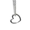Collares Populares Originales Europeos y Americanos para Pareja, Acero Inoxidable Simple y Elegante Colgante de Corazón Hueco Joyería Transfronteriza