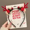 Diadema de Cabeza de Ciervo Linda Transfronteriza Europea y Americana para Mujer 2026 Nuevo Estilo Gorro de Oso Diadema de Astas Accesorios para el Cabello de Navidad