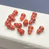 Jad Vermelho 8*11 Cabacinha Grande Contas Soltas Atacado Acessórios DIY Pulseira Colar Joias Cabacinha de Jade Produtos Semi-Acabados