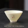 Copo de Chá Kung Fu Porcelana Branca Jade Sebo Copo Douli Copo de Chá Mestre Cerâmico Pessoal Copo para Degustação de Chá Tigela de Chá Doméstica Conjunto de Chá