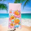 Nueva Toalla de Playa Recomendada Transfronteriza de Capibara Lindo Lulu, Toalla de Playa de Microfibra de Dibujos Animados, Toalla de Baño para Niños