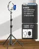 Suporte para Celular para Transmissão ao Vivo, Suporte de Chão Multifuncional, Tripé para Transmissão ao Vivo, Pau de Selfie, Tripé de Filmagem, Suporte Dedicado para Câmera Dupla