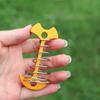 Clavos de Suelo de Espina de Pescado de Resorte para Exterior Estilo Camping Accesorios para Tienda de Campaña Toldo Cubierta Cubierta de Madera Extendidos Clavos de Espina de Pescado de Resorte para Campamento