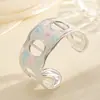 Nueva Moda Pulsera de Hoja de Metal Diseño de Nicho Espiga Oreja de Trigo Árbol Hoja Brazalete Abierto Fabricante Mayorista Transfronterizo Joyería