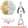 Materiales DIY Set de Siete Piezas Herramienta Punzón Herramienta de Anillo para Abrir Cuentas Accesorios Hechos a Mano Llavero Llavero Joyería