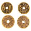 Diagramas do Zodíaco Oito Moedas Antigas Moedas de Cobre Moedas de Cobre Mantang de Ouro e Jade Suprimentos para Móveis e Decoração de Casa
