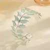 Nueva Moda Pulsera de Hoja de Metal Diseño de Nicho Espiga Oreja de Trigo Árbol Hoja Brazalete Abierto Fabricante Mayorista Transfronterizo Joyería
